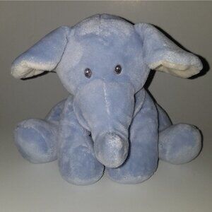 The Petting Zoo Blue Elephant Lovey Plush It's A Boy Bib 7.5" Stuffed Baby Toy